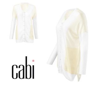 CAbi #5009 White Cream Blanca Cardigan | S